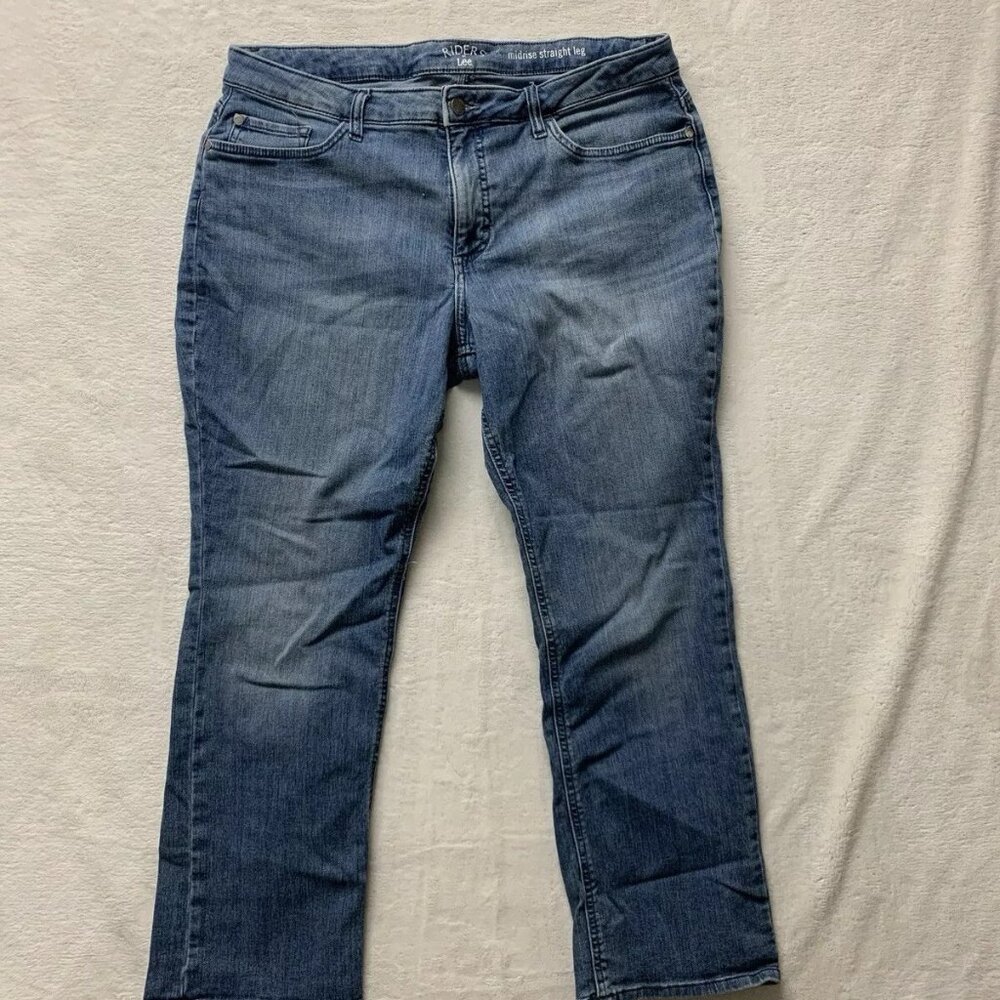 Riders by Lee embroidered blue jeans cowgirl 14P  34 x 27